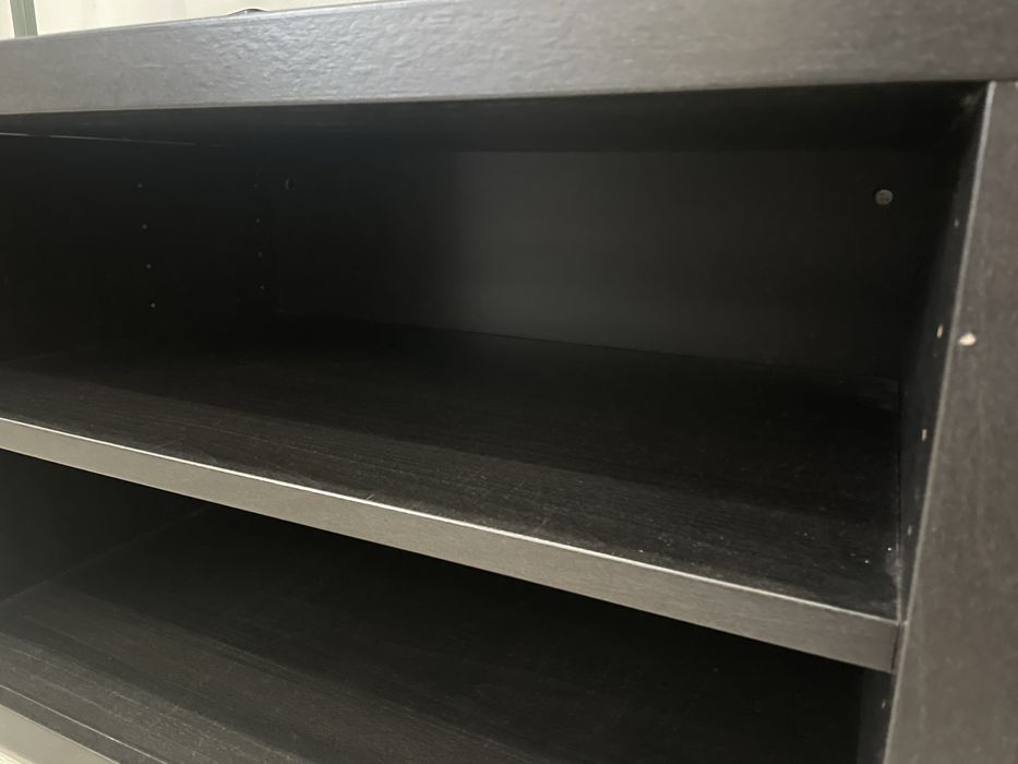 Estrutura Móvel de TV televisão IKEA BESTA preto castanho 120x40x38 cm