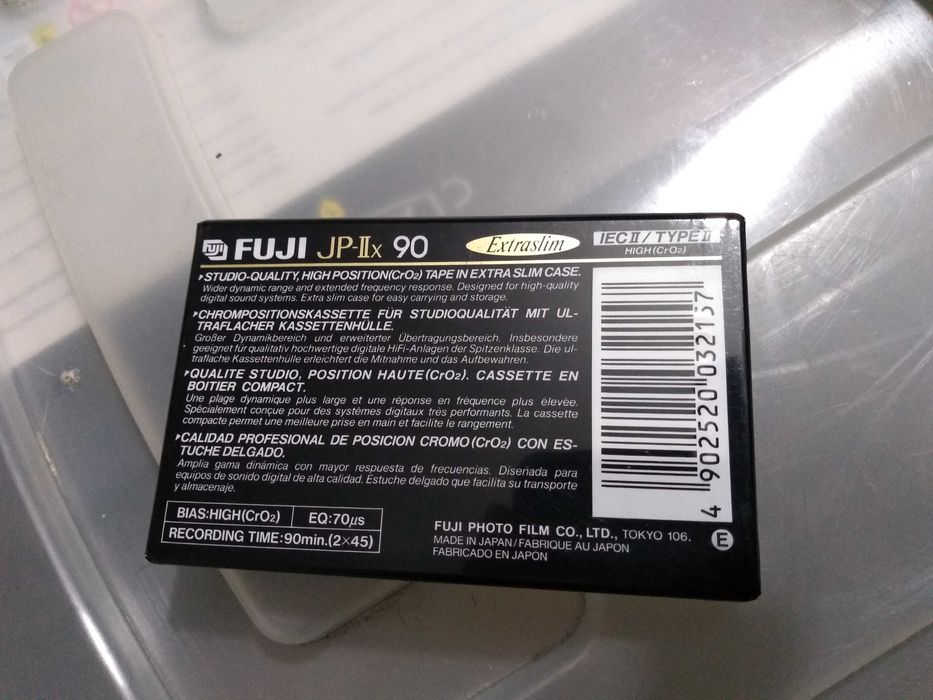 Cassetes de áudio FUJI JP-IIx 90 VINTAGE, NOVAS!