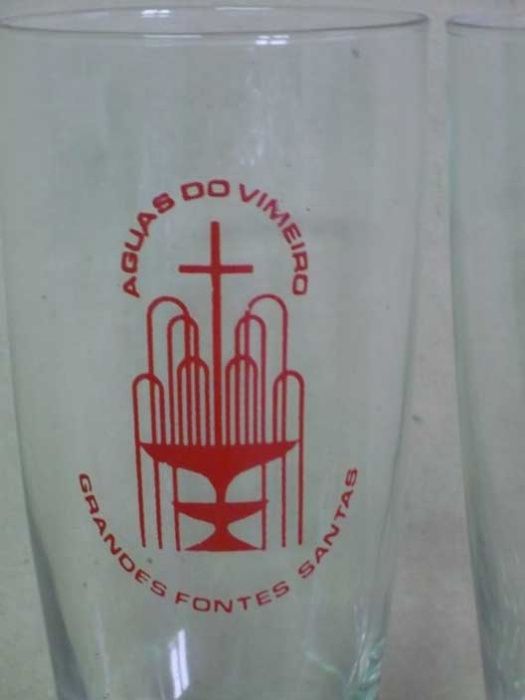 Par de copos publicitários dos anos 60/70