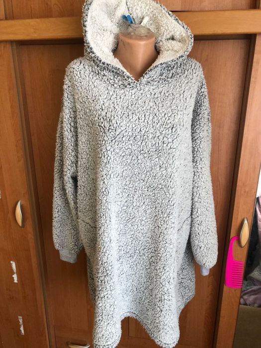 Меховушка, плюшева туника, кофта, худи, M-L. Primark, слип, пижама