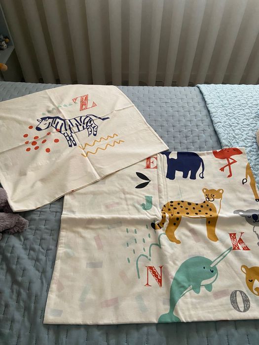 Capa de edredão e fronha de criança