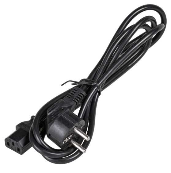 12szt. x Kabel zasilający do komputera, monitora ATX 1,5m-2m uzywany