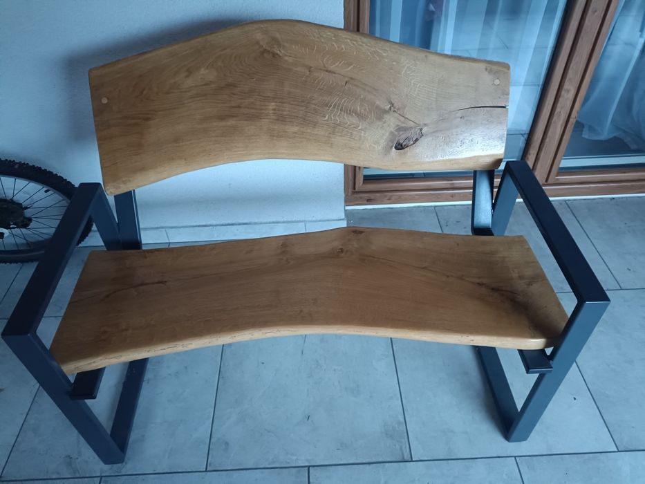 Ławka Dębowa / Metalowa