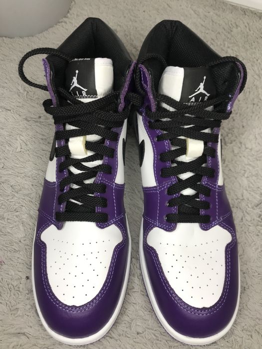 stylowe skórzane wysokie trampki nike jordan