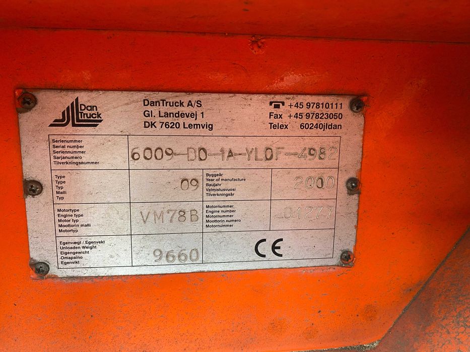 Wózek widłowy Dantruck 6009 Diesel Kabina 6 ton