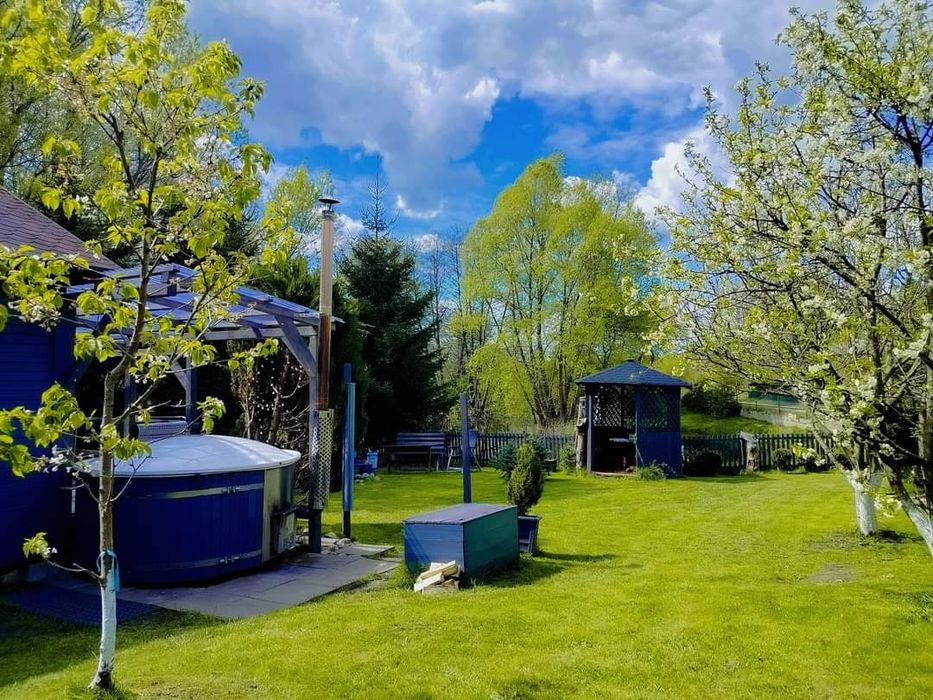 Domek na Kaszubach,BALIA sauna JACUZZI,staw, wieś