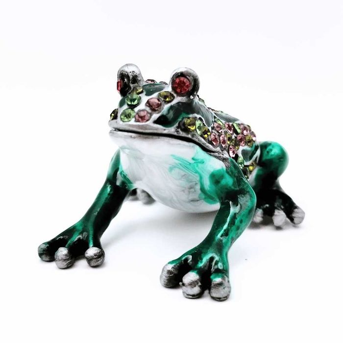 Szkatułka zielona żaba