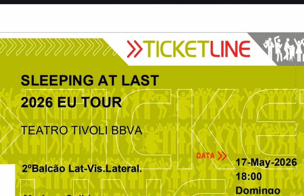 Vendo bilhetes para Sleeping at Last em Lisboa
