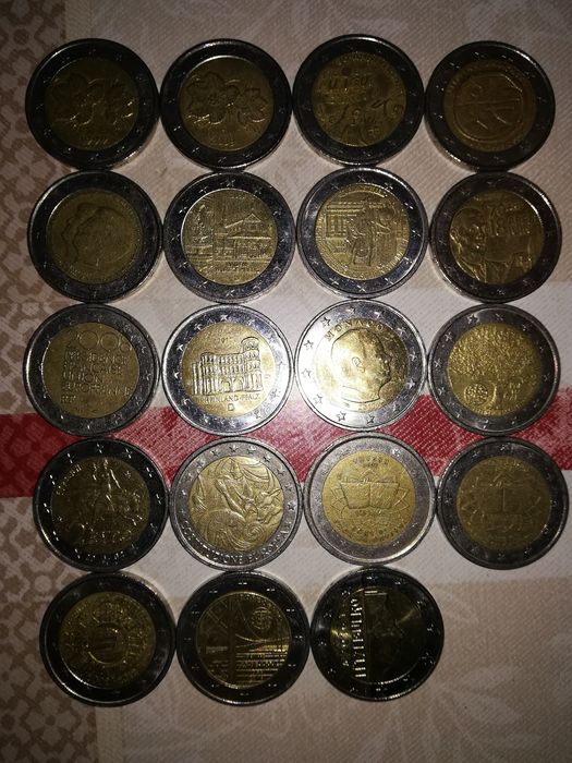 Vendo moedas de 2 € raras e comemorativas