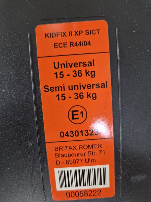 Fotelik Romer Britax Kidfix 2 - 15-36 kg. Isofix
