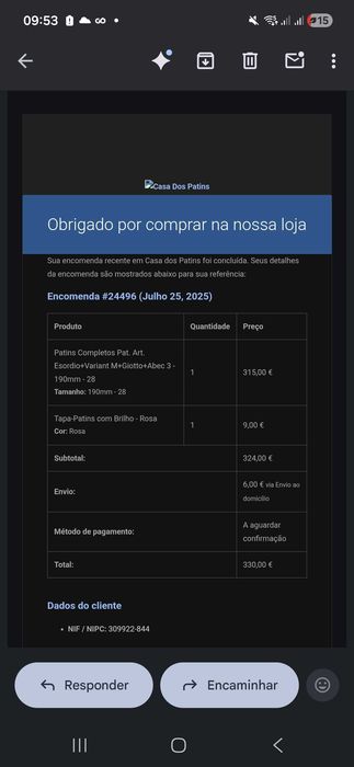 Patins patinagem
