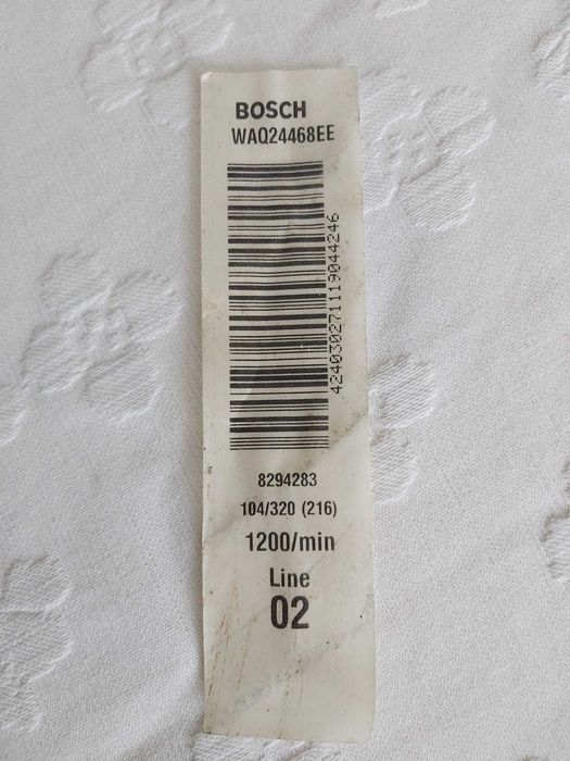 Máquina de lavar roupa Bosch
