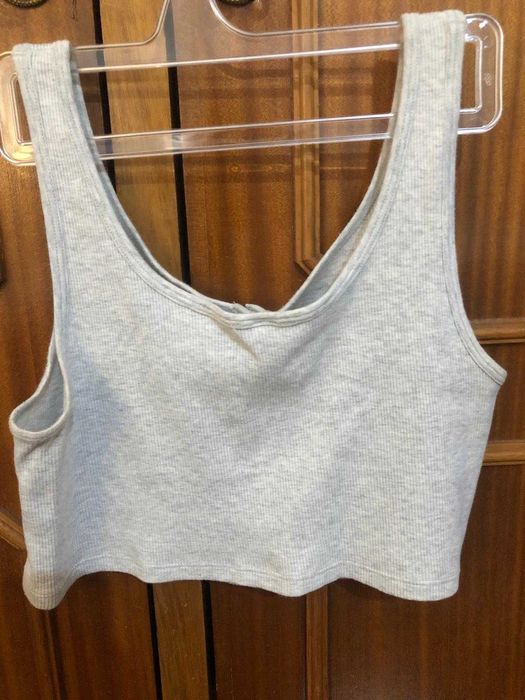 Top malha Cinza claro