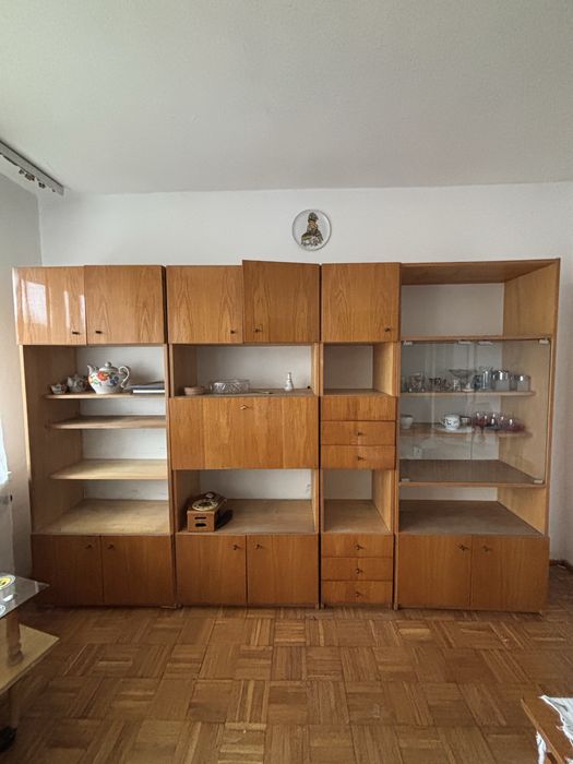 Zestaw Ela mebloscianka, regal na ksiazki, barek PRL