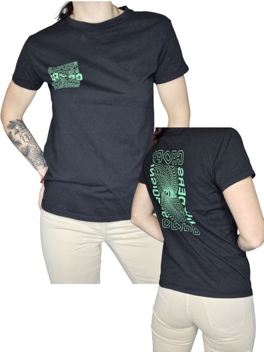 Czarny T-shirt cropp rozmiar s/m