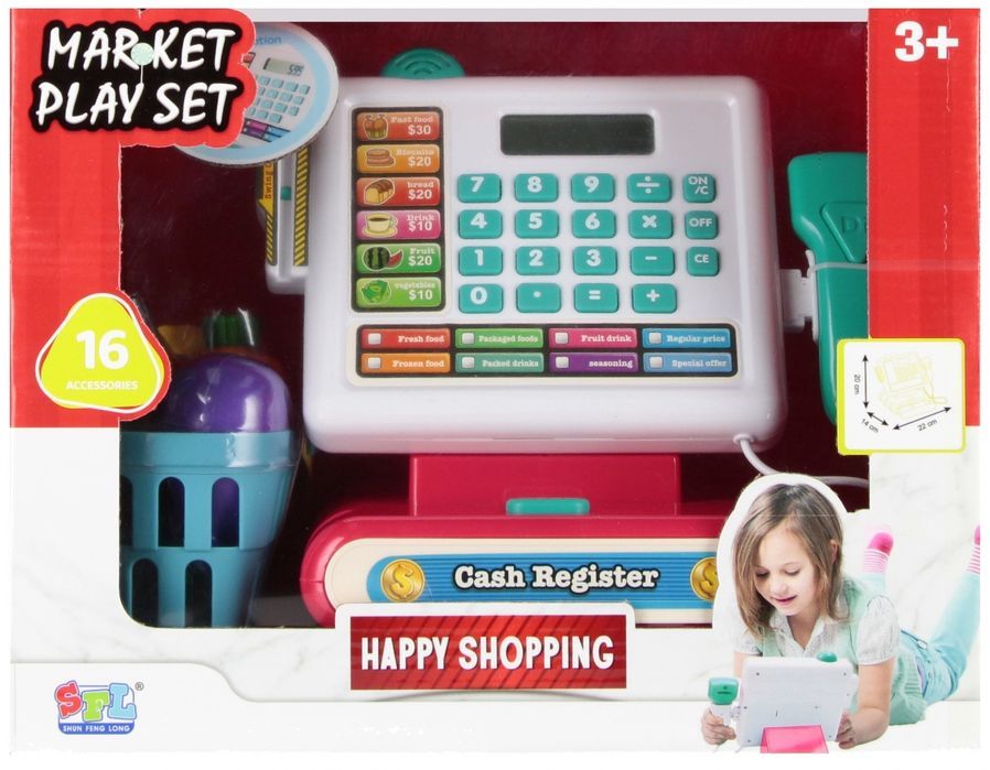 Kasa Sklepowa Na Baterie z Akcesoriami Mega Creative 568377. Nowy Produkt