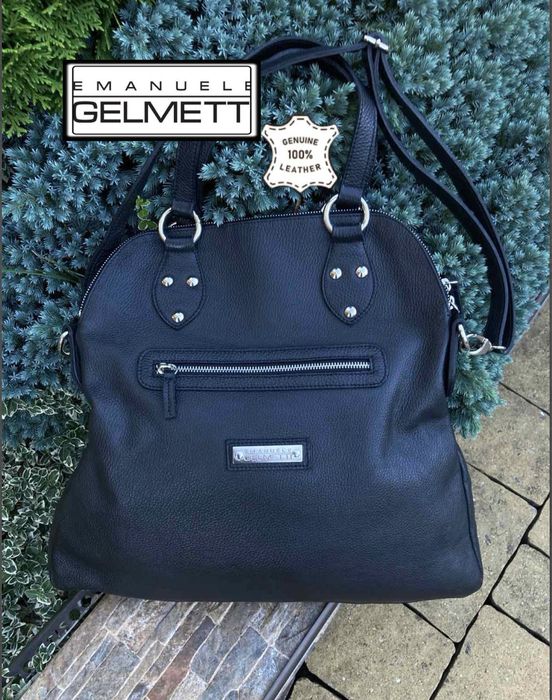 EMANUELE GELMETTI Італія розкішна шкіряна жіноча сумка натуральна шкір