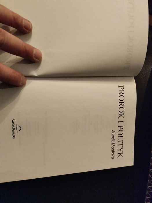 Książka Prorok i Polityk Jacek Moskwa
