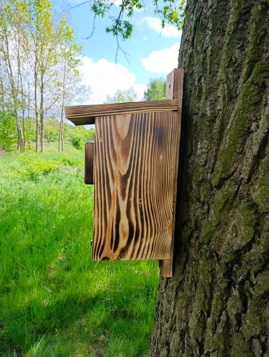 Zestaw 4 budek lęgowych typ A dla ptaków wróbli sikorek