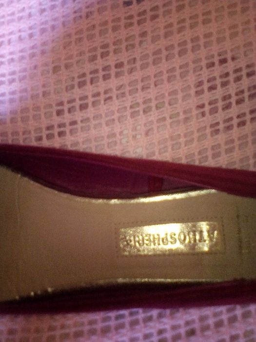 Балетки бордовые под замш