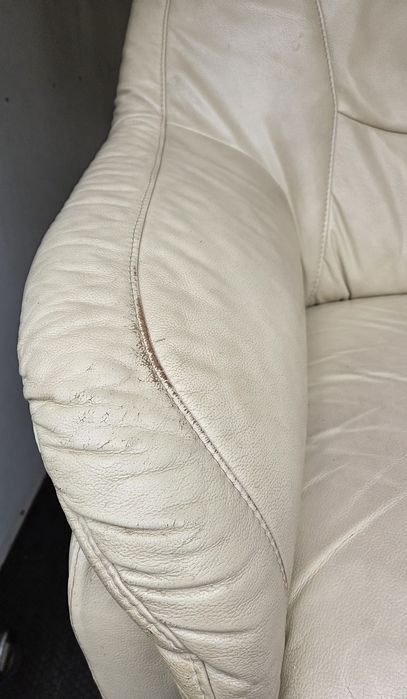 Dwa Fotele, naturalna skóra, BFM produkt polski.