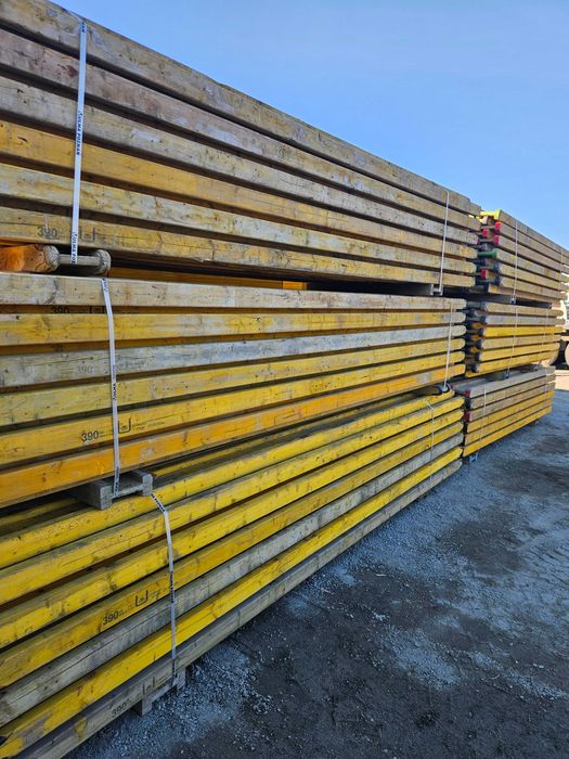 Sklejka szalunkowa żółta dźwigar h20 strop doka stemple budowlane