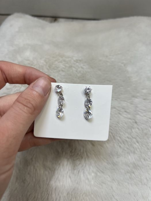 Piękne kolczyki cyrkonie