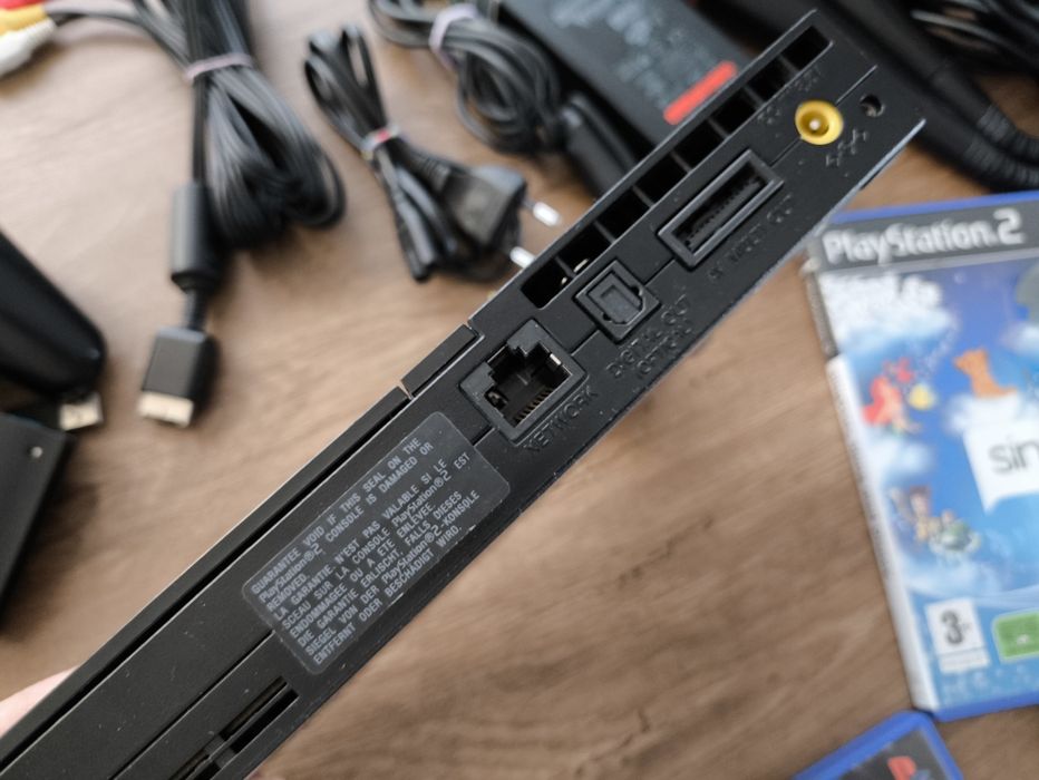 PlayStation 2 Slim + pad + mikrofony + gry GOTOWY ZESTAW