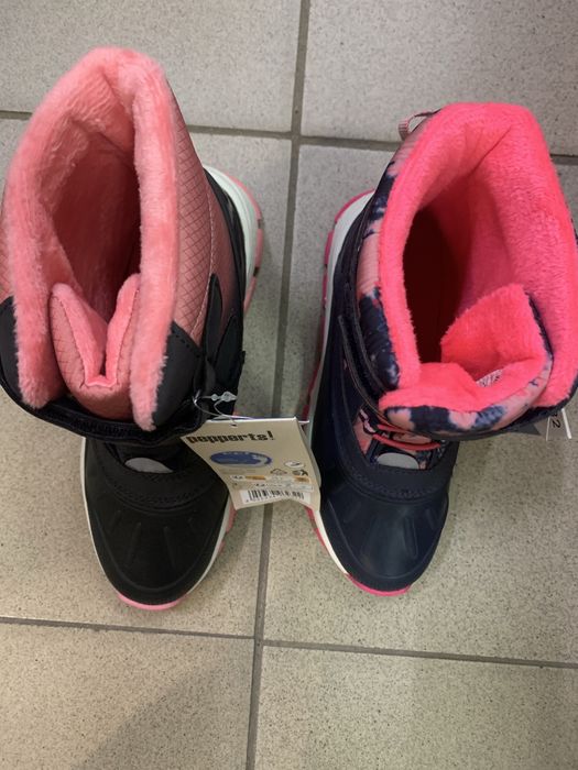 Чоботи термо водоненпроникні для дівчинки pepperts 32-37 розмір