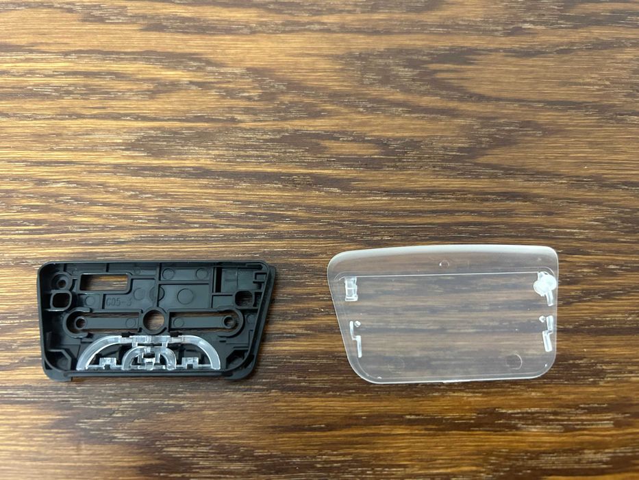 PS5 playstation 5 dualsense pad  bezbarwne przyciski transparent