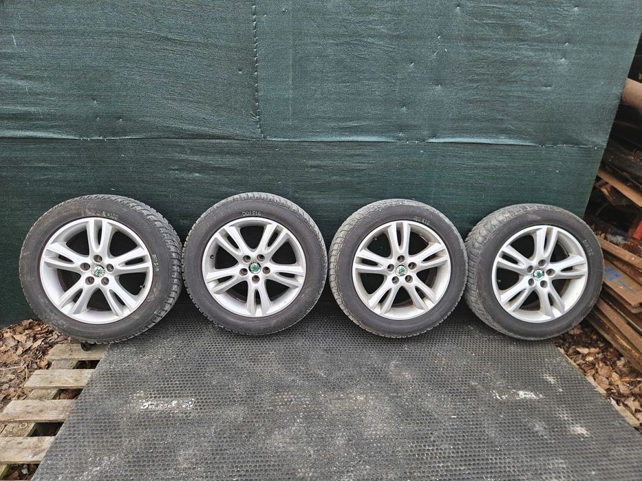Kola Alu Felga Alufelgi Kolo Felgi Opony Zimowe 205/55 R16 5x100 6.5J ET43 Skoda Seat AUDI VW