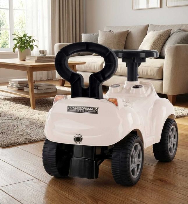 Nowy Jeździk Samochód Autko Dla Dzieci Pchacz Biały Na Prezent Święta