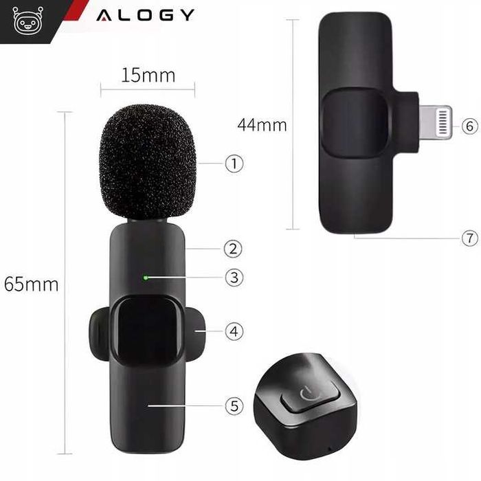 2 mikrofony krawatowe BEZPRZEWODOWE mikrofon krawatowy