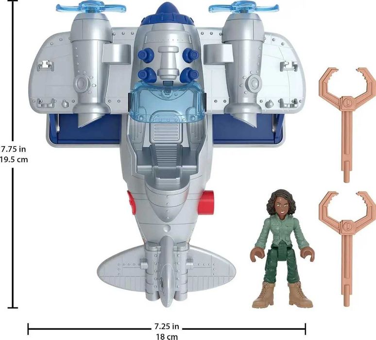 Игровой набор Кайла Уоттс и самолёт Парк Юрского периода Fisher-price
