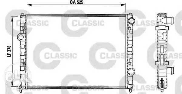VALEO Радіатор охолодження двигуна 231005