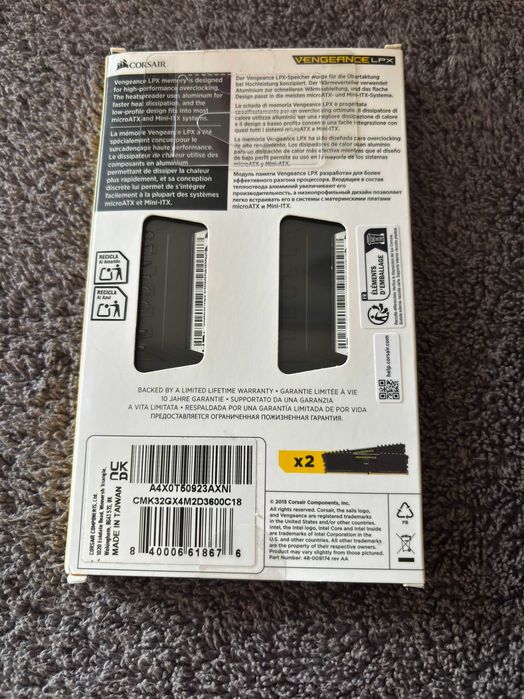 Kit Ram 32GB Corsair Vengeance LPX 3600mhz