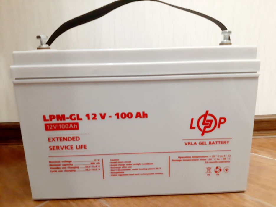 Гелевий акумулятор LogicPower 12V 100Ah LPM-GL12-100