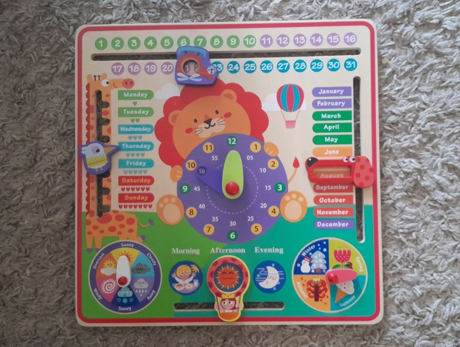 Деревяна логічна игра часи