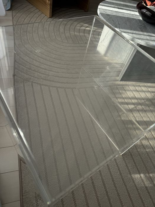 Stolik vintage bauhaus plexi akryl