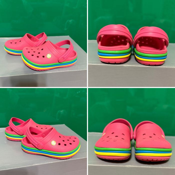 ‼️ крокси Crocs C 7 23 24 р оригінал сандалі босоніжки сандалі шузи аквашузи сланці шльопанці