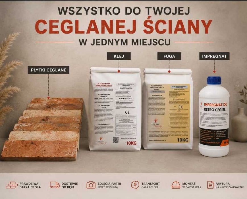 Płytki z Cegły | Cegła na Ścianę | Cegła Cięta Elewacyjna | Płytki Ceglane