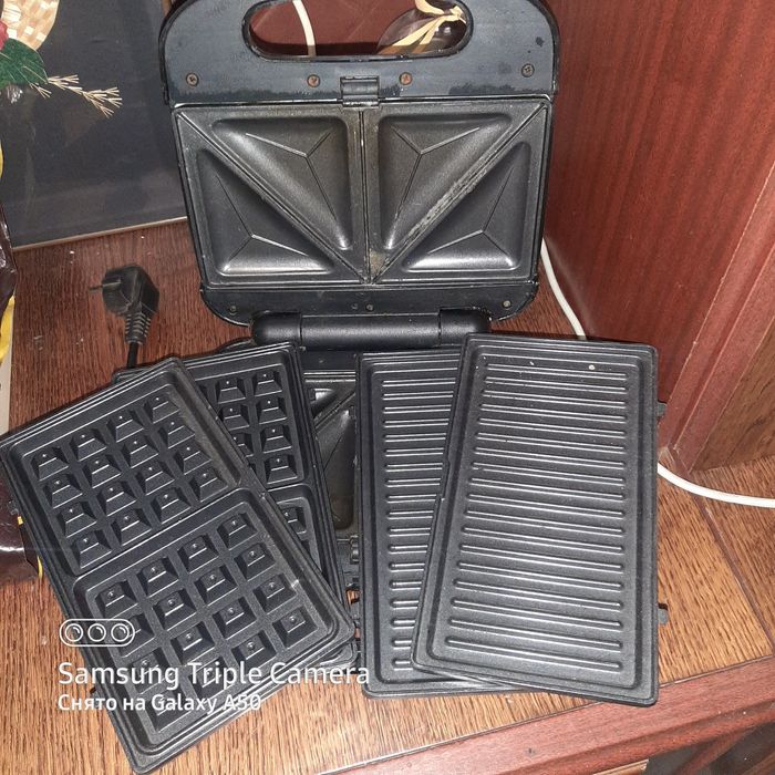 Бутербродница, гриль, вафельница