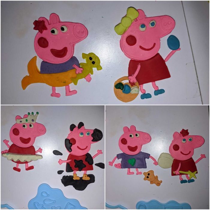Play doh Свинка Пеппа формочки для ліплення Peppa pig плей до
