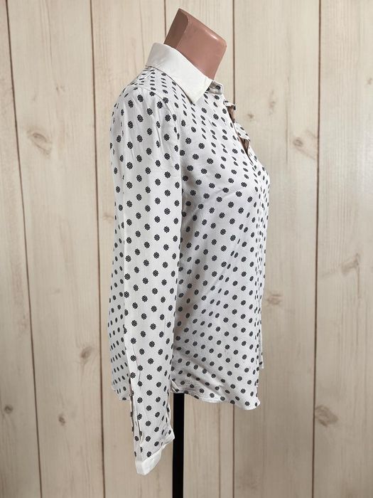Massimo Dutti roz. 38 damska bluzka koszula wiskoza wzór women’s viscose blouse shirt