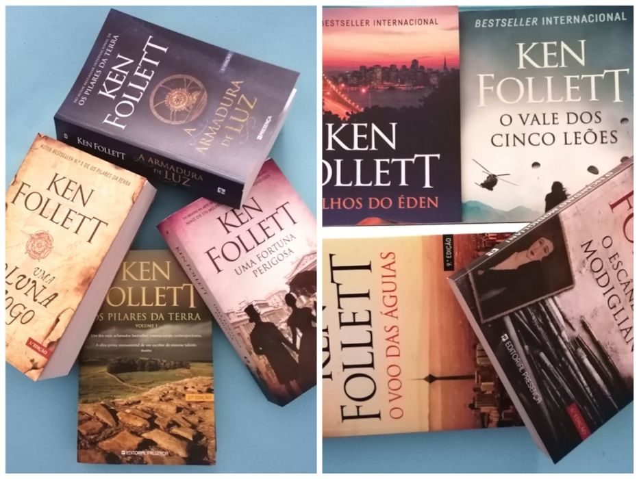 10 livros Ken Follett-NOVOS-Desde 6,90€-Portes grátis-ler descrição