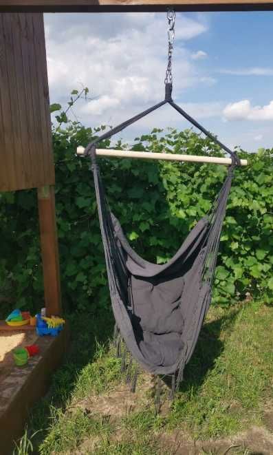 Fotel wiszący brazylijski hamak krzesło huśtawka na balkon taras ogród
