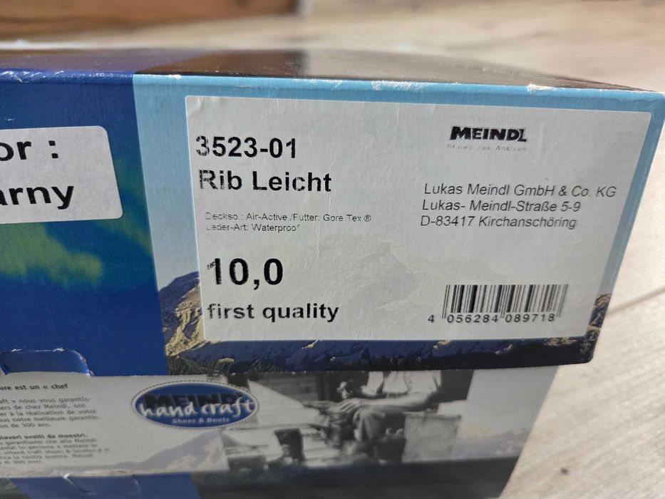 Buty wojskowe Meindl Rib Leicht Gore tex rozmiar 44.5