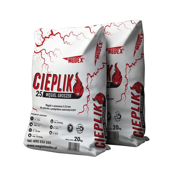 Ekogroszek Groszek Cieplik 25MJ Medex