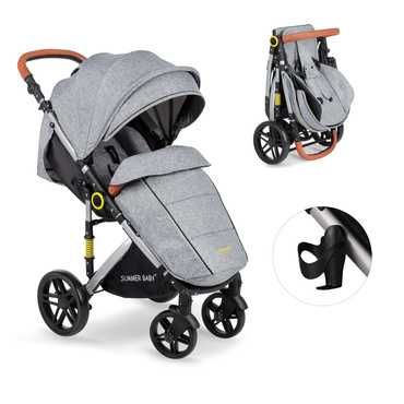 Wózek Spacerowy Sempre Duże koła dla lepszej stabilności tylko wysyłka