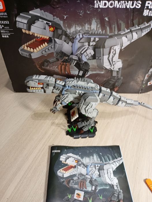 Klocki indominus rex dinozaur duży
